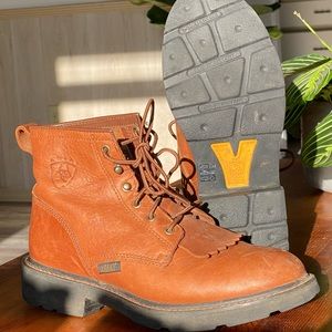 - ARIAT Vintage Cascade Women’s Work Boot With Composite Toe Size 9B